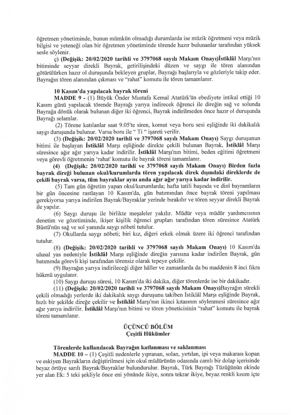 MEB'den Yeni Yönerge