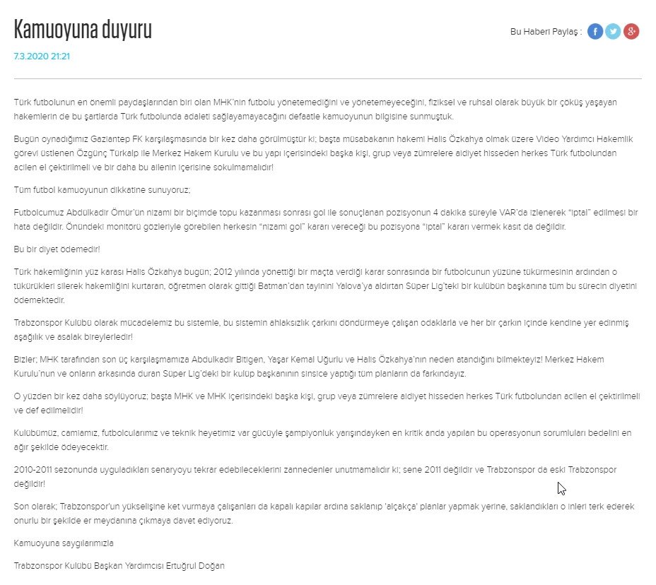 Trabzonspor'dan çok sert açıklama!