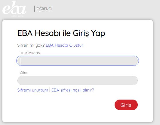 EBA yeni şifre alma nasıl yapılır? (Resimli Anlatım)