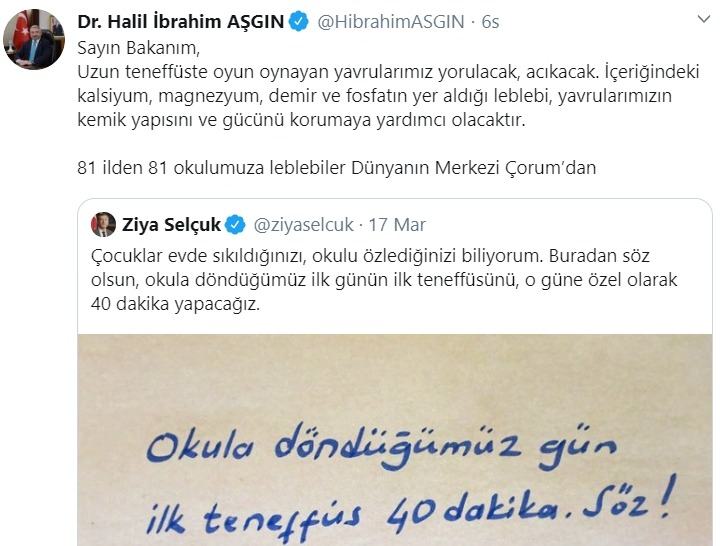 Bakan Ziya Selçuk'un Verdiği Söz Sosyal Medyanın En Çok Konuşulan Konusu Oldu