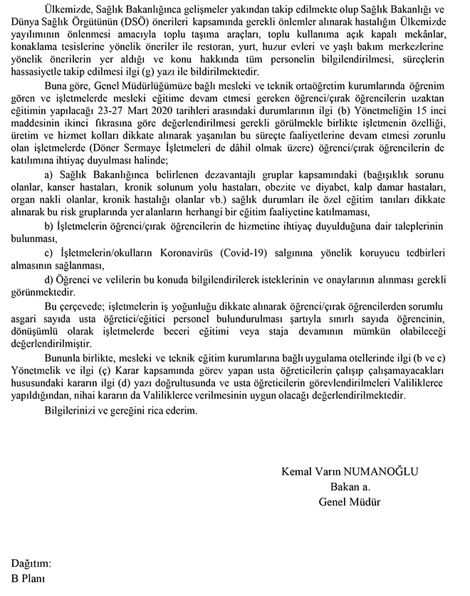 MEB'den ''Mesleki Eğitime Giden Öğrenciler'' Hakkında Açıklama