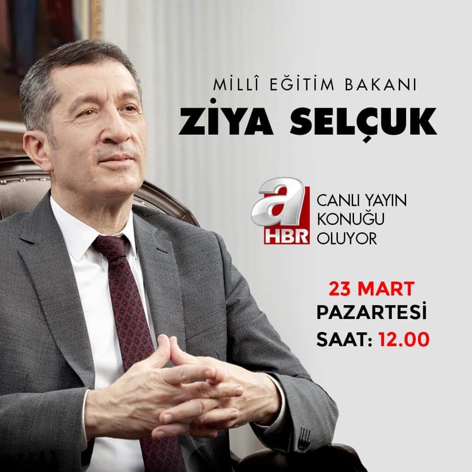 MEB Bakanı Ziya SELÇUK A Haber Canlı Yayınında