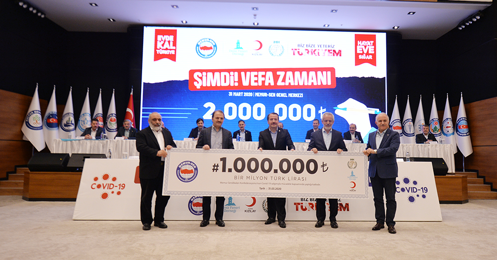 Memur-Sen'den Yardım Kampanyalarına 2 Milyon TL Destek