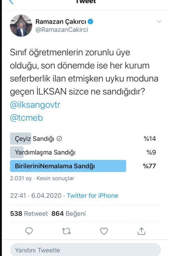 Eğitim Bir Sen’in İlksan Anketi...