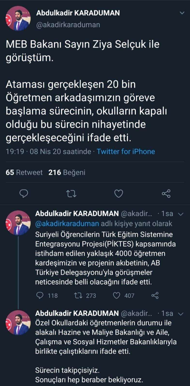 Bakan Selçuk'tan atanan öğretmenlerin göreve başlayacağı tarih açıklaması