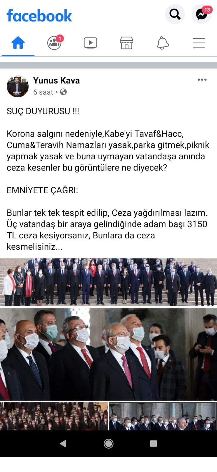 Eğitim Bir Sen Şube Başkanı, Anıtkabir’e Giden Siyasiler Hakkında Suç Duyurusunda Bulundu