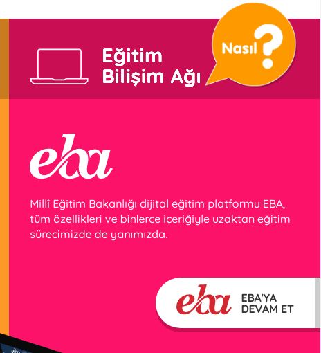 EBA Giriş İlkokul Ortaokul Lise Öğrencileri İçin