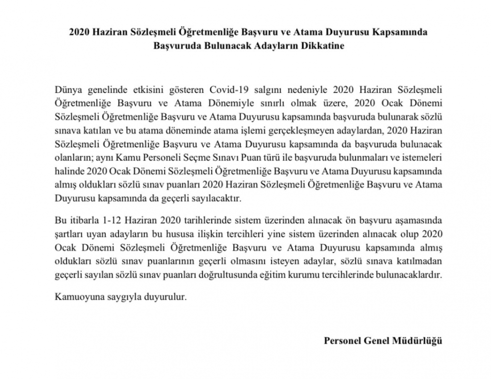 MEB'den Öğretmen Atamaları Mülakatları İçin Çok Önemli Açıklama