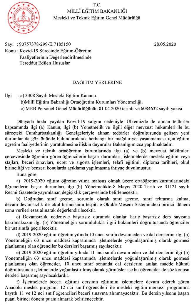 MEB'den, 7 tereddütlü konuya açıklama