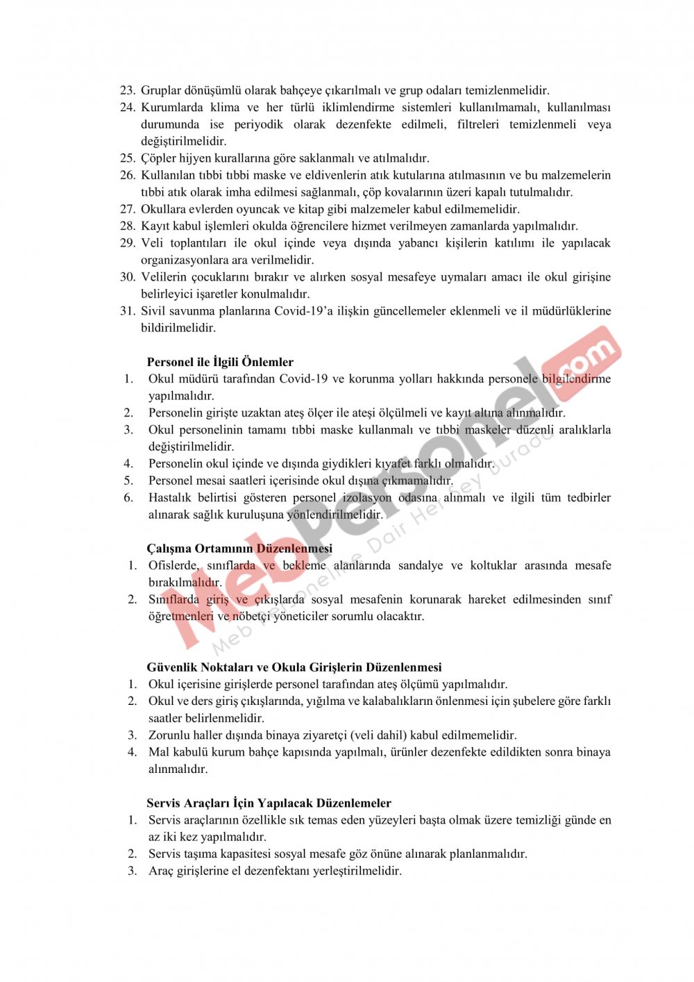 MEB'den ''Özel Okul Öncesi Eğitim Kurumları ve Yaz Okulları'' Hakkında Açıklama (Resmi Yazı)