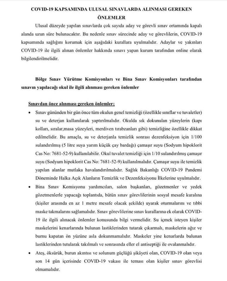 LGS’de Alınması Gereken Önlemler