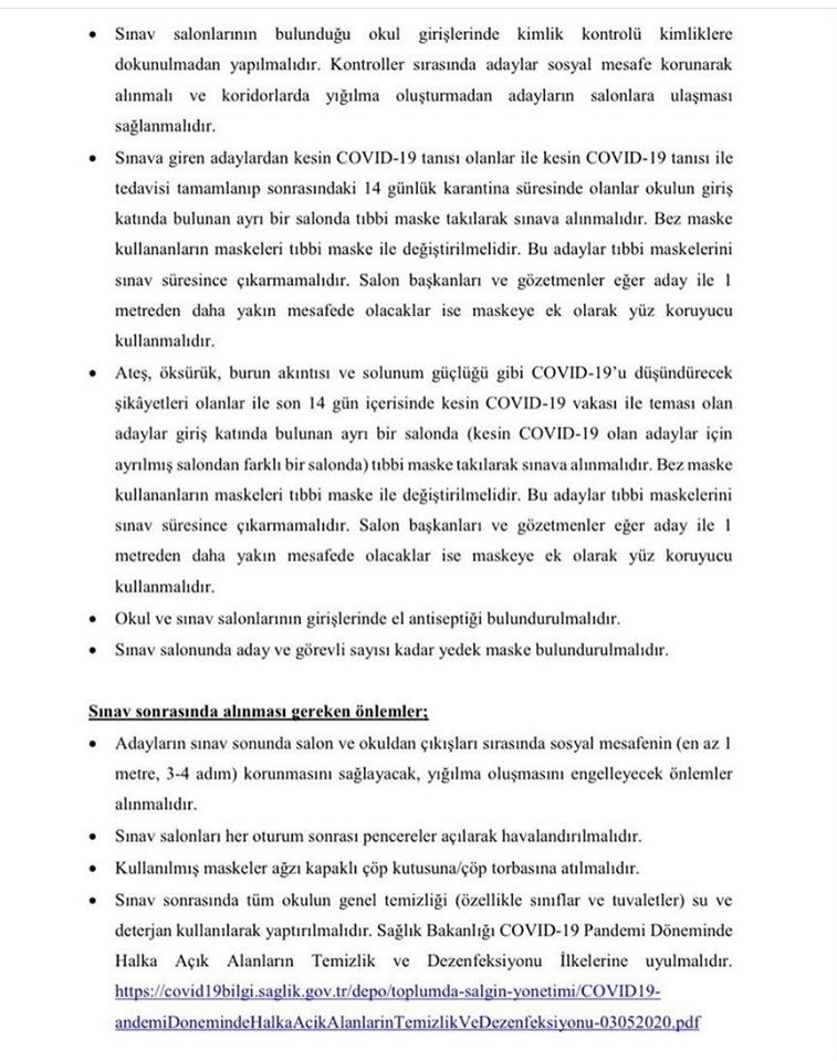 LGS’de Alınması Gereken Önlemler