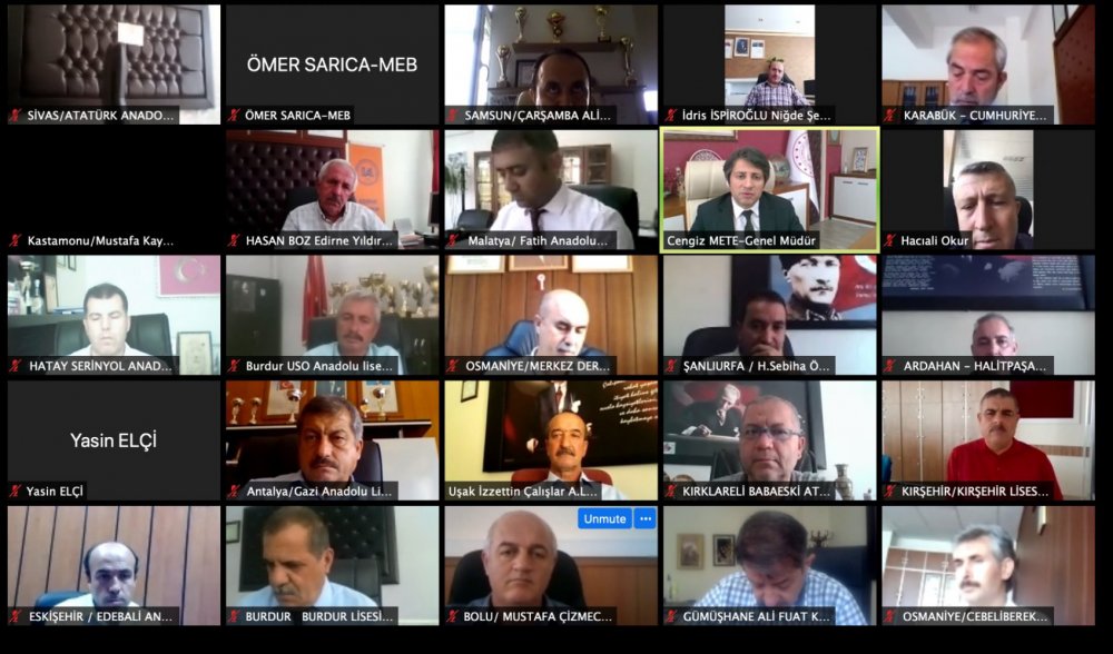 Genel Müdür Cengiz Mete okul Müdürleri ile görüştü