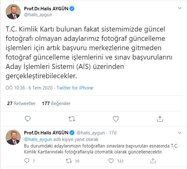 ÖSYM'den bir yenilik daha