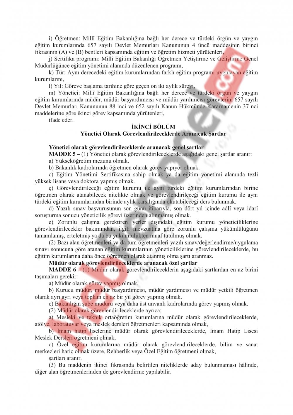 MEB Yönetici Atama Yönetmeliği Değişiyor..İşte o yeni taslak..