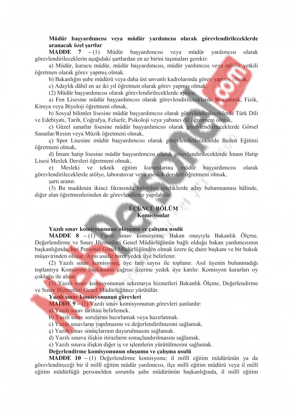 MEB Yönetici Atama Yönetmeliği Değişiyor..İşte o yeni taslak..