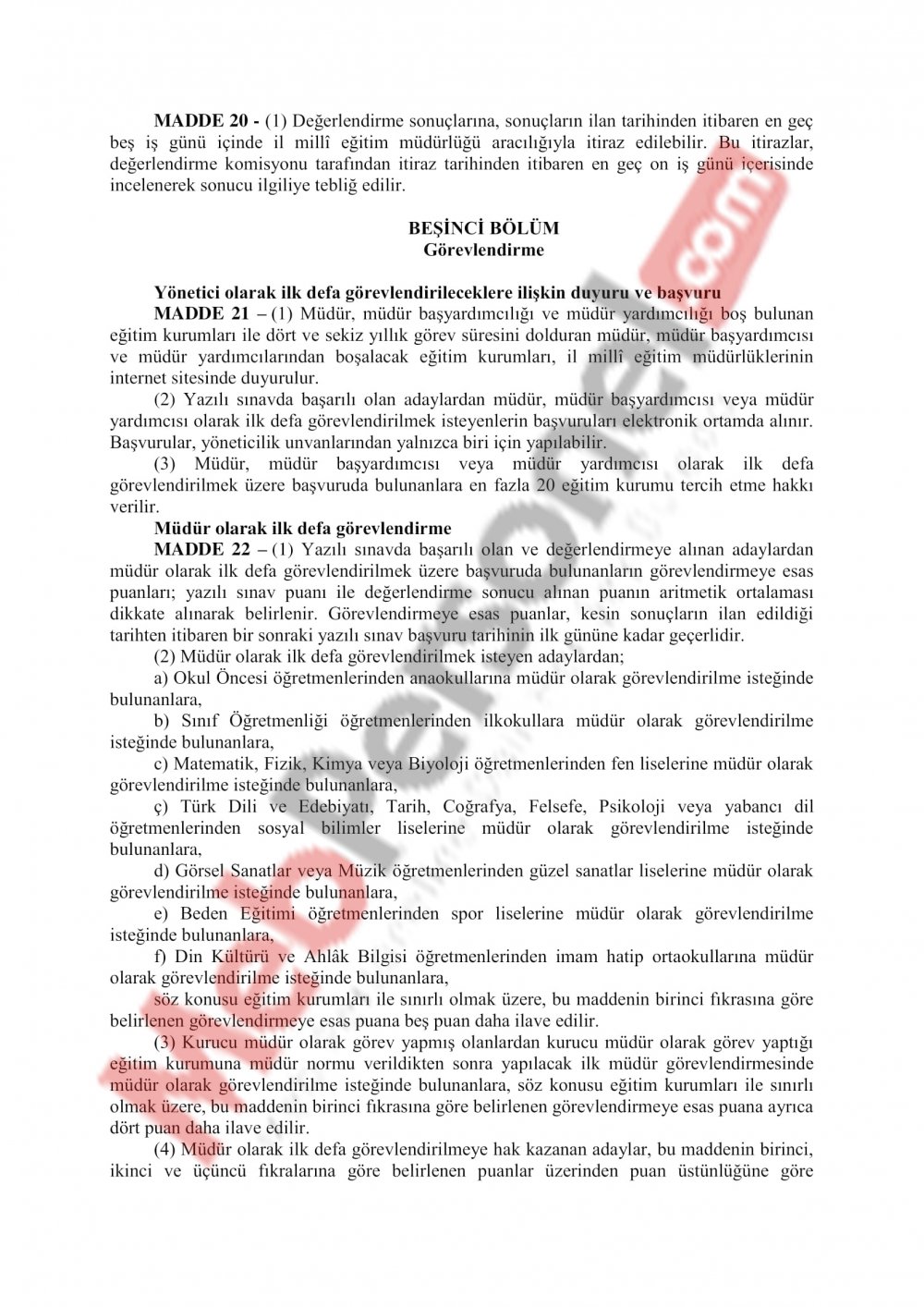 MEB Yönetici Atama Yönetmeliği Değişiyor..İşte o yeni taslak..