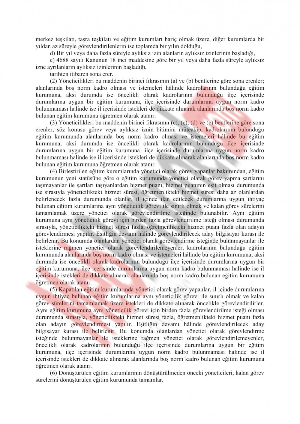 MEB Yönetici Atama Yönetmeliği Değişiyor..İşte o yeni taslak..