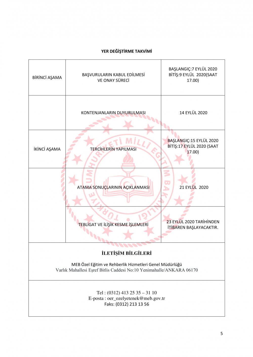 BİLSEM ÖĞRETMENLERİNİN YER DEĞİŞTİRME KILAVUZU YAYIMLANDI