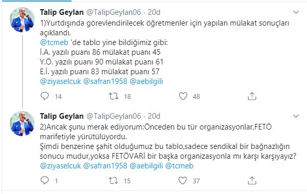 “ Yurt Dışına Gönderilecek Öğretmenlere Fetövari Seçim mi Yapılıyor ? “