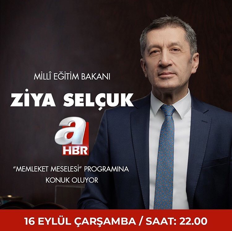 Bakan Ziya Selçuk Canlı Yayında Soruları Cevaplandıracak