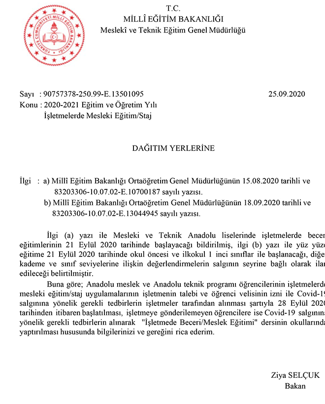 MEB'den Liseler İçin Önemli Karar- İşte Resmi Yazı