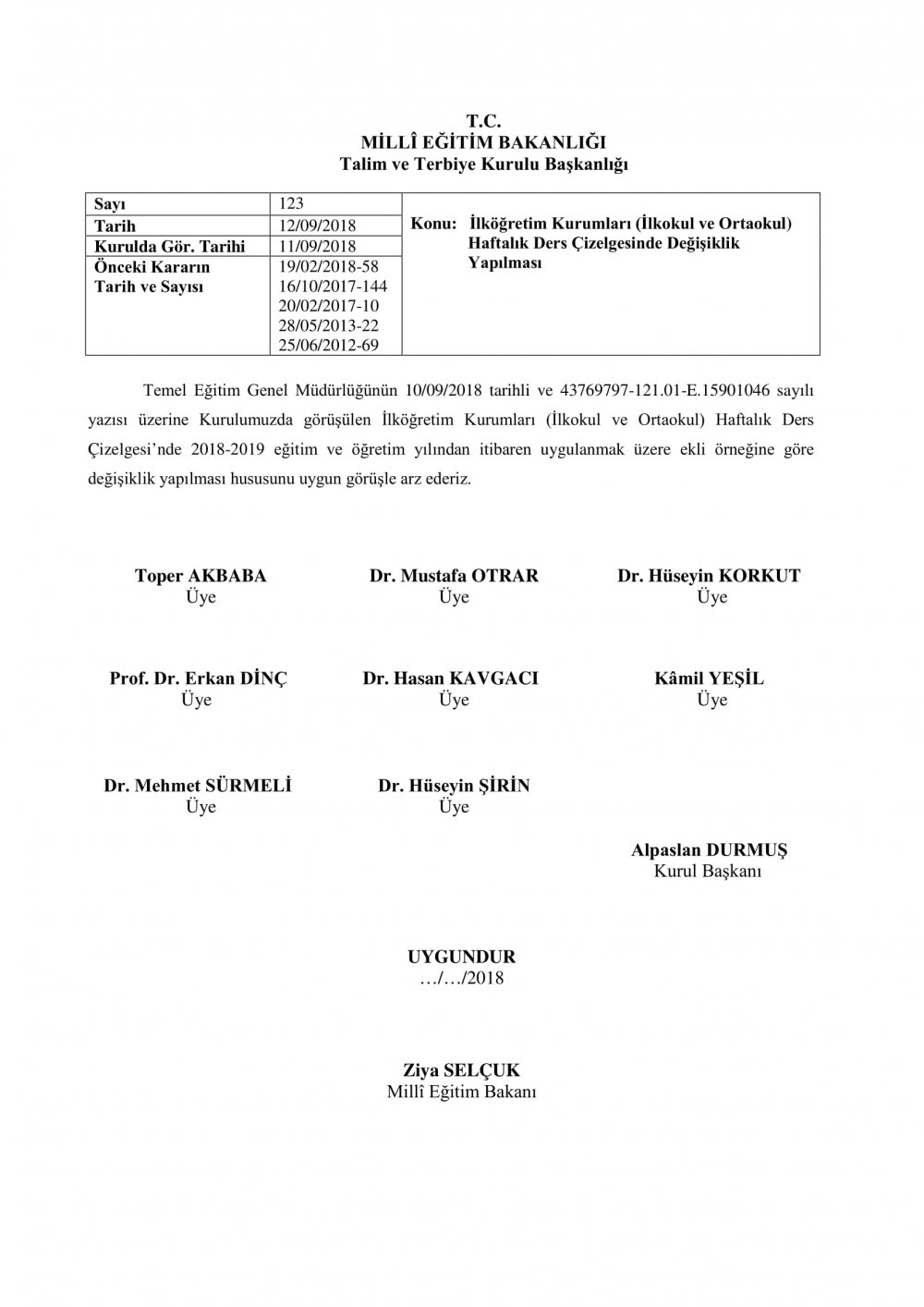 İlkokul ve Ortaokul Haftalık Ders Çizelgelerinde Değişiklik Yapıldı