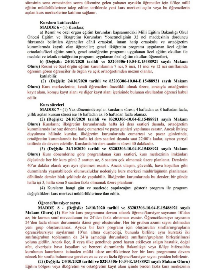 Değişen Yeni MEB DYK Yönergesi