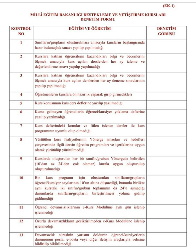 Değişen Yeni MEB DYK Yönergesi