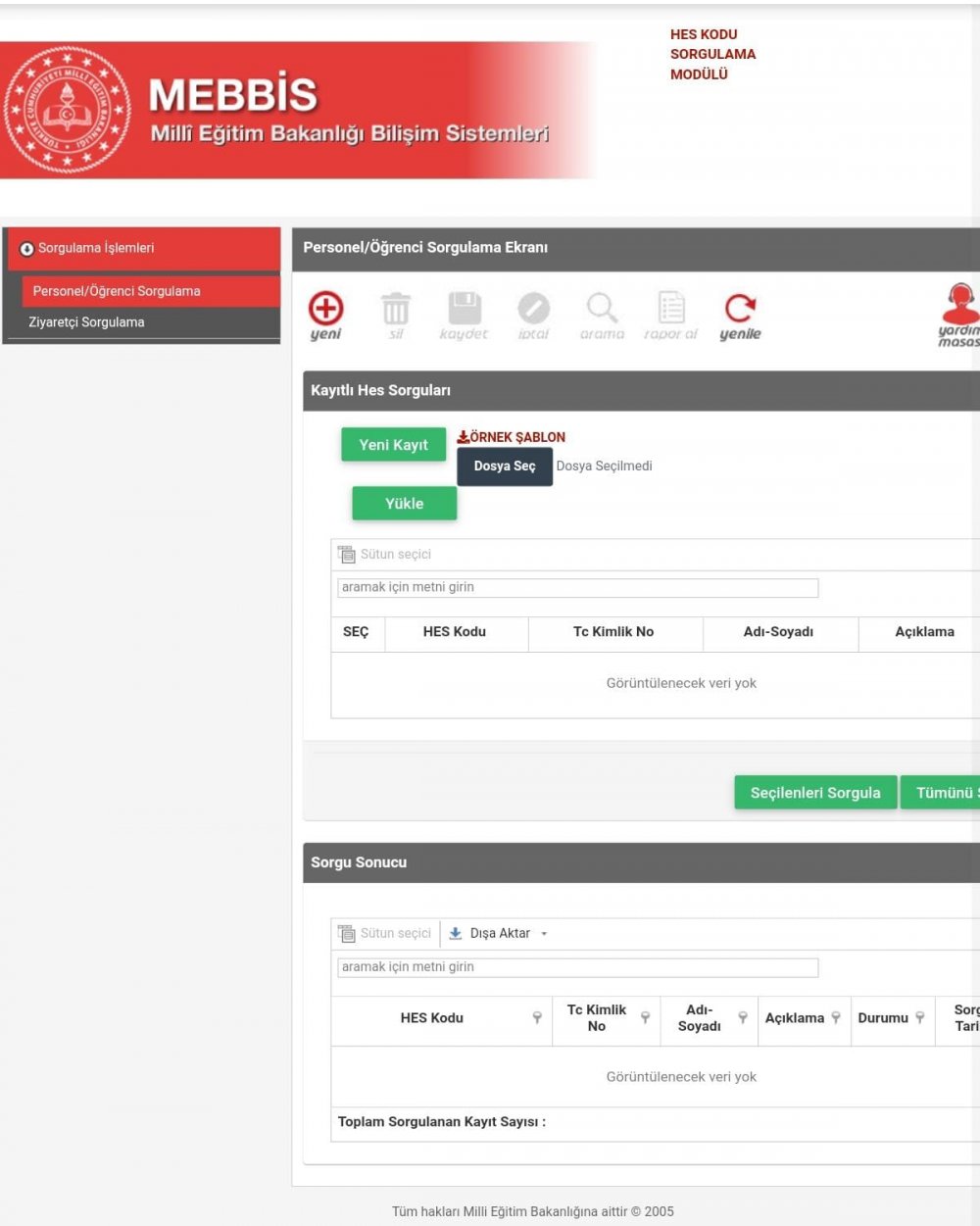 MEBBİS'e yeni özellik! HES kodu sorgulaması geldi