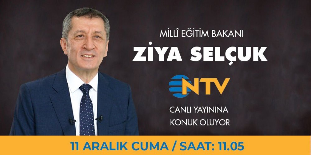 Bakan Ziya Selçuk, Canlı Yayında Açıklamalarda Bulunacak