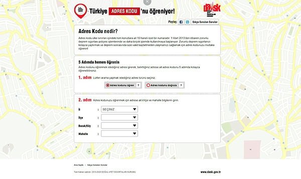 Özel adres kodu nasıl ve nereden alınır?