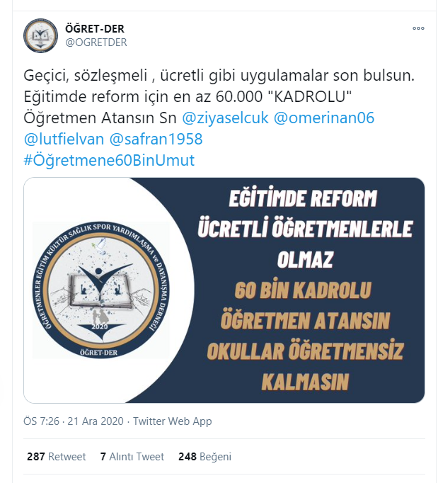 Öğretmen atamaları talebi ses getirdi: 60 bin atama yakında....