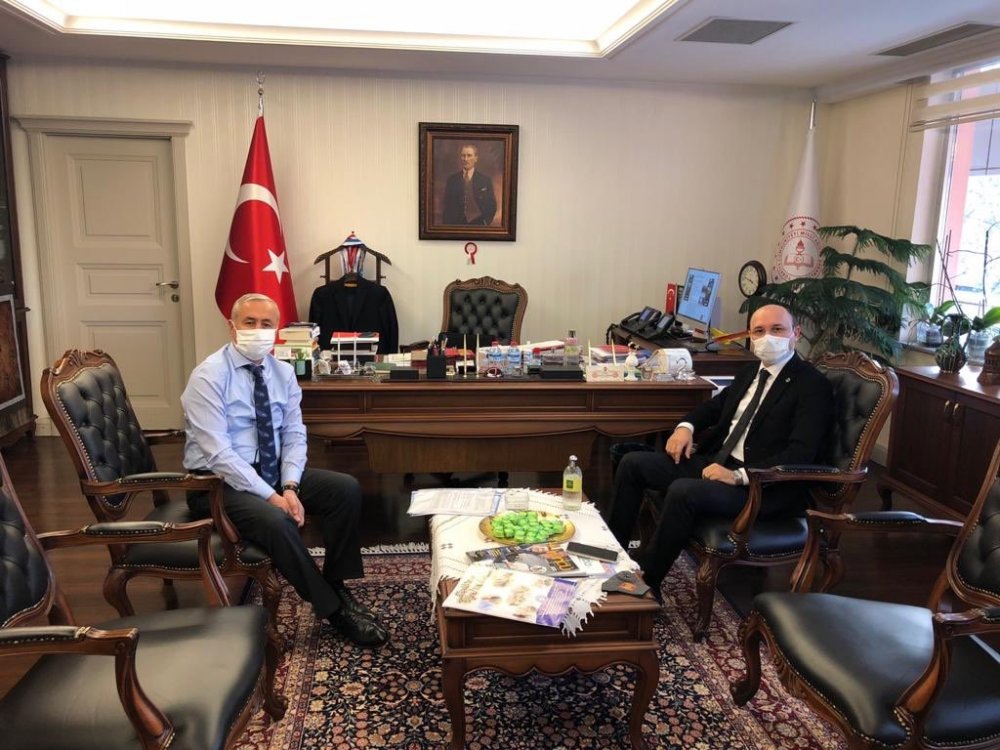 Talip Geylan, Bakan Yardımcısı Mustafa Safran İle Görüştü