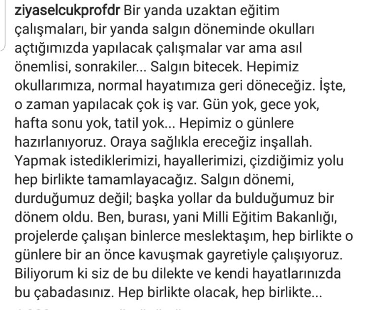 Bakan Ziya Selçuk'a Haksızlık Yapılıyor!