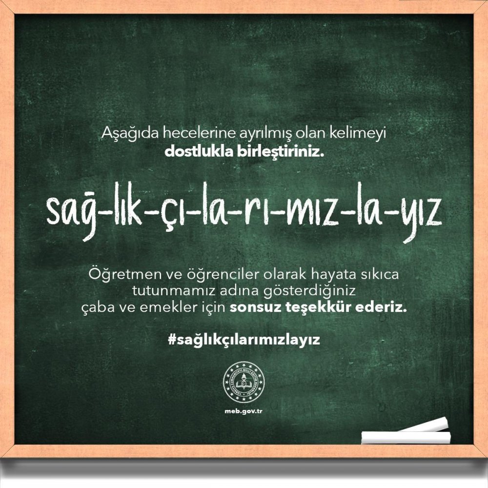 Milli Eğitim Bakanı Ziya Selçuk'tan Sağlıkçılara Teşekkür Mesajı