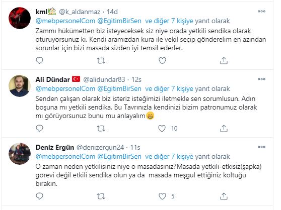 EBS Şube Başkanının 'Zam sendikadan değil hükümetten istenir öğrenin' çıkışına tepkiler çığ gibi büyüyor